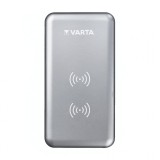 Incarcator Wireless Varta Dual Coil, Fast Wireless, 10W, Argintie