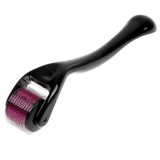 Cumpara ieftin Aparat masaj facial dermaroller, 540 ace titan 0.50 mm, pentru regenerare piele, anti-imbatranire, antirid, pori, cicatrici, cu cutie depozitare, negr