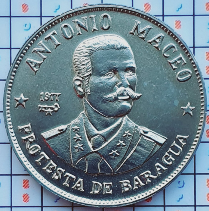 Cuba 1 Peso (Antonio Maceo) 1977 - km 189 - A034