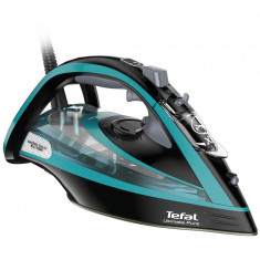 Fier de calcat Tefal FV9844E0 Ultimate Pure, 3200 W, Talpa Durilium AirGlide Autoclean, jet de aburi 250gr/min, Negru/Bleu