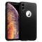 Husa 360&deg; Full Protection - pentru iPhone XS MAX - Negru - (fata + spate + folie de protectie din sticla)