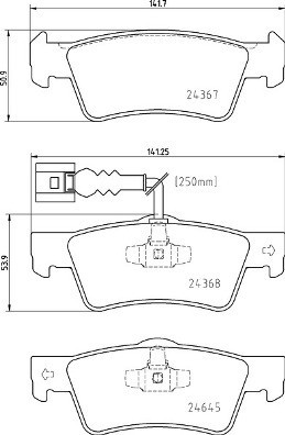 BREMBO P 85 163 PRIME LINE set placute frana,frana disc