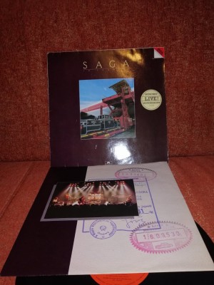Saga In Transit Live Polydor 1982 Ger vinil vinyl EX foto