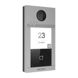 Panou exterior videointerfon TCP/IP pentru 1 familie, Wi-Fi 2.4GHz, control acces integrat - HIKVISION DS-KV8113-WME1