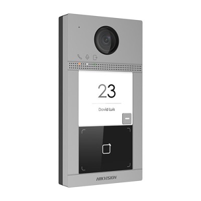 Panou exterior videointerfon TCP/IP pentru 1 familie, Wi-Fi 2.4GHz, control acces integrat - HIKVISION DS-KV8113-WME1 foto