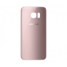 Capac Baterie cu geam camera / blitz , Samsung Galaxy S7 Edge G935 Rose-Gold Orig Swap B