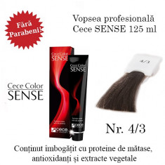 Cece Sense vopsea permanenta 125 ml FARA PARABENI nr.4/3. foto