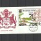 GUYANA 1991 FAUNA INSECTE FLUTURI SUPRATIPAR LION SCOUTING FDC