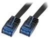 Patch cord negru 0,25m U/UTP Cat5e PVC, Logilink