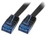 Cablu Patch UTP Cat5e Negru 1m, Logilink