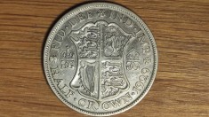 Anglia / Marea Britanie - moneda de colectie argint - 1/2 half crown 1929 - Impecabila !