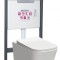 Set rezervor WC suspendat Tinos Adriatic Chrome