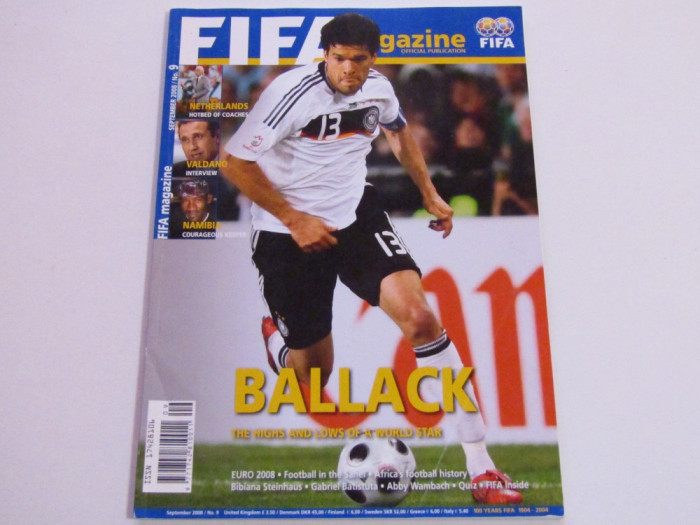 Revista-Magazin oficial fotbal-FIFA (Septembrie 2008)