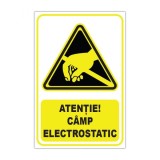 Indicator de avertizare &bdquo;Atenție! C&acirc;mp electrostatic&rdquo;