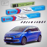 Cumpara ieftin Ștergătoare Citro&euml;n C4 Picasso Gen 2 Facelift MPV 2016-prezent | Set Față și Spate Flat Premium &ndash; TeamCar&reg;