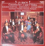 J. S. Bach, Kalman Kostyal, Zoltan Tfirst - Concertos For 1, 2 And 3 Violins., Hungaroton