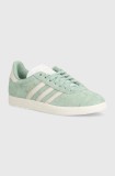 adidas Originals sneakers din piele Gazelle culoarea verde, IG4393