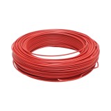 Cablu electric cupru FY H07V-U rigid monofilar 1.5 mm2 rosu, izolatie PVC, tensiune nominala 450/750 V, 100 m/rola