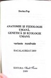 Teste rezolvate Biologie Bacalaureat - Anatomie și Genetică - Dorina Pop