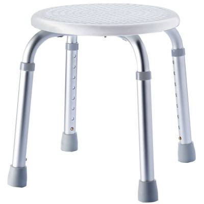 RIDDER Taburet pentru baie rotund, alb, 110 kg, A00603101 foto
