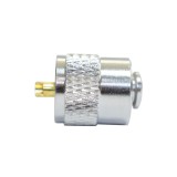 Cumpara ieftin Aproape nou: Mufa PNI PL259 short pentru cablu RG58 cu pin central aurit 6 mm