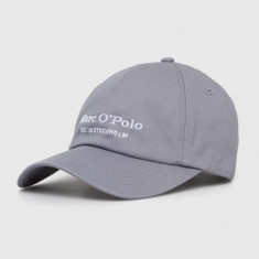 Marc O'Polo șapcă de baseball din bumbac culoarea gri, cu imprimeu, 403806801063