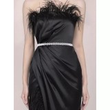 Cumpara ieftin Cordon Rochie, Model cu Perle , 79x1cm - 97798