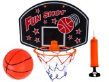 Set cos de baschet cu minge si pompa, Fun Shot, Leantoys