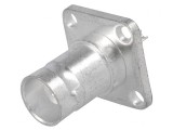 Soclu BNC Mamă 50&Omega; PTFE Argintat Lipire