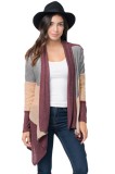 Cumpara ieftin BL960-8118 Cardigan cu maneci lungi si revere drapate