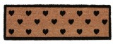 Cumpara ieftin Covoras intrare casa natur negru Hearts 25x75x1.5 cm