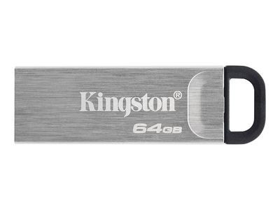 Memorie USB Kingston DataTraveler Kyson, 64GB, USB 3.2 Type-A, Metalic