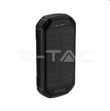Baterie externă cu &icirc;ncărcare solară V-TAC 30000 mAh