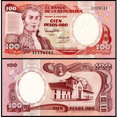 Columbia 1991 - 100 pesos, necirculata