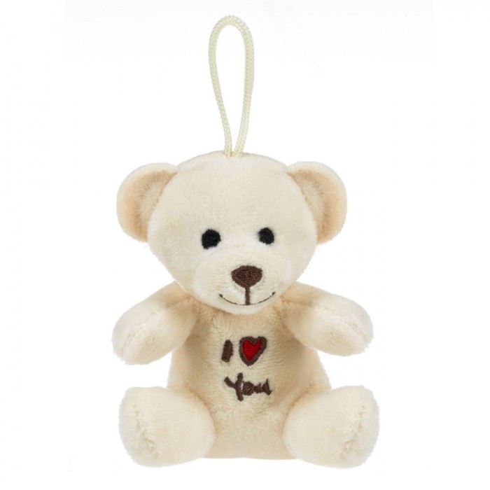 Jucărie Plus, Ursuleț, I Love You, Bej, 11cm