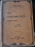 Curs de comptabilitate in partida dubla - Theodor Stefanescu (cu semnatura autorului)