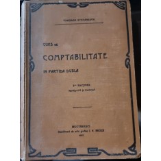 Curs de comptabilitate in partida dubla - Theodor Stefanescu (cu semnatura autorului)