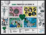 CUBA 2021 MEDICINA LUPTA IMPOTRIVA CORONAVIRUS COTA MICHEL 24 EURO, Nestampilat