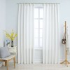 VidaXL Draperii opace cu c&acirc;rlige, 2 buc., alb ivoriu, 140 x 225 cm