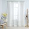 vidaXL Draperii opace cu c&acirc;rlige, 2 buc., alb ivoriu, 140 x 225 cm