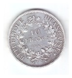 Moneda Franta 10 francs/franci 1966, stare buna, curata