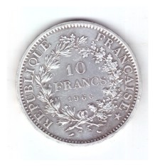 Moneda Franta 10 francs/franci 1966, stare buna, curata