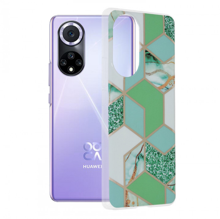 Husa pentru Huawei nova 9 / Honor 50 - Techsuit Marble Series - Green Hex