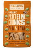 Proteina vegetala texturata din mazare si fava, bucati mari, bio, 125g, Profusion - Inlocuitor vegan pentru carne, bogata in proteine