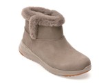 Ghete SKECHERS gri, ON-THE-GO STELLAR, din piele intoarsa