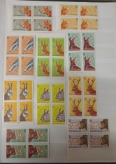 Vanatoarea - Lp 521 / 1961 - Serie MNH in blocuri de 4 foto