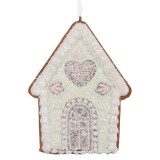 Cumpara ieftin Set 2 ornamente brad Casuta Turta Dulce multicolora 8x1x10 cm