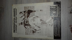 REVISTA SPORT NR.11/1981 MECIUL DINTRE UNIVERSITATEA CRAIOVA SI DINAMO BUCURESTI foto