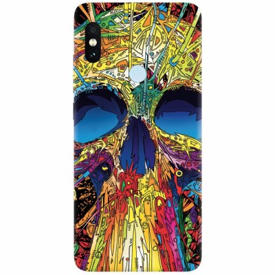 Husa silicon pentru Xiaomi Mi Max 3, Abstract Multicolored Skull foto