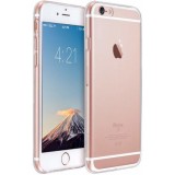 Husa Silicon Transparenta Apple iPhone 5/5S/SE GloMax Perfect Fit, Protectie Soc, Praf, Zgarieturi